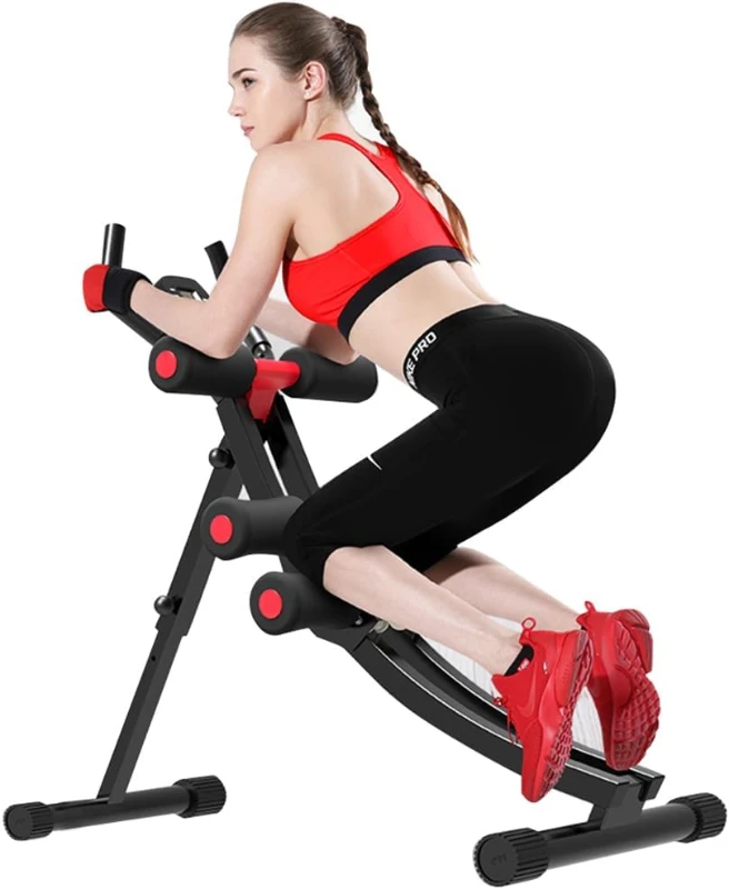 Core & Abdominal Trainer AB Workout Machine — Foldable Home Ab Cruncher Fitness Equipment