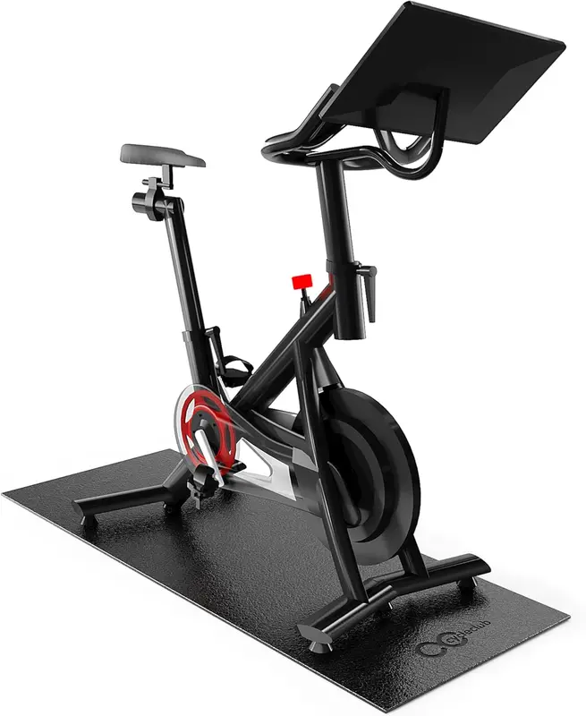 Cyclecub 6mm Bike Mat for Stationary/Spin Bike & Elliptical, 23.6 x 51.2 in Floor and Carpet Protector