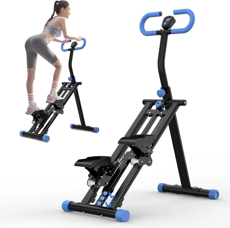 Upgraded Vertical Climber Stair Stepper – Home Full-Body Workout Machine with Adjustable Resistance, Handlebar & Stable Triangular Frame