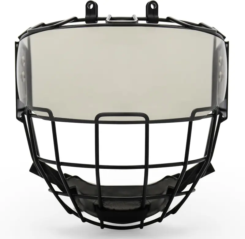 Hockey Helmet Cage and Polycarbonate Face Shield Combo