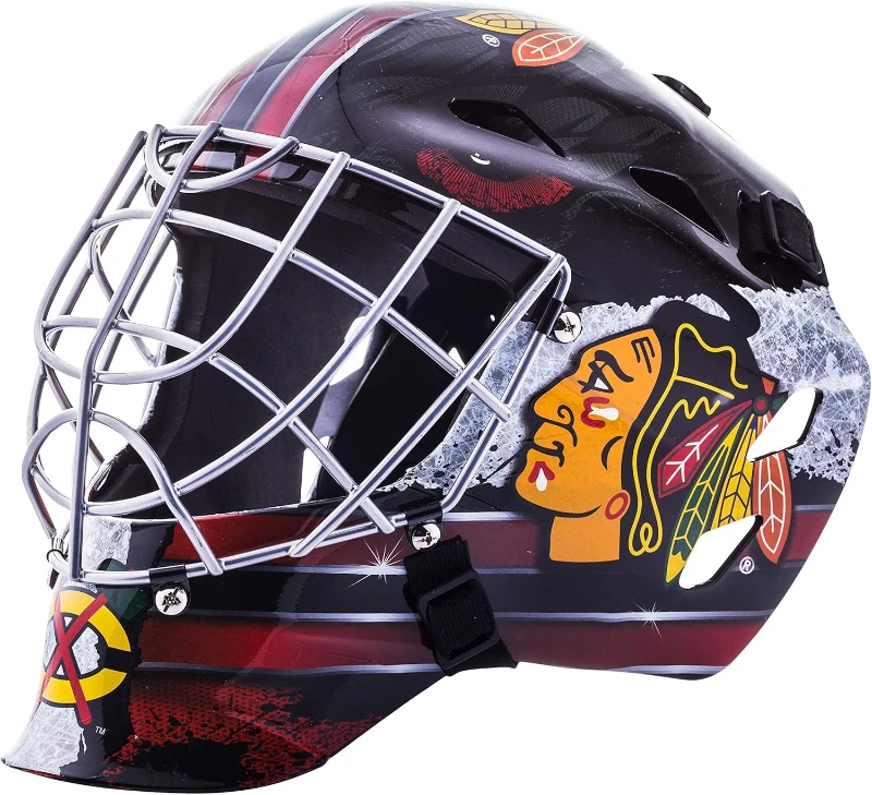 Licensed NHL Youth Goalie Face Mask - Kids' Team Street Hockey Helmet