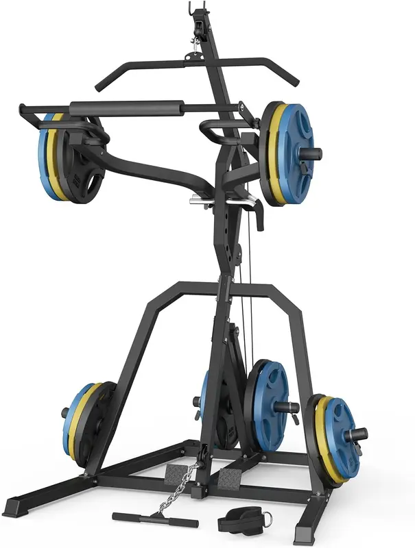 Leverage M Home Workout Station with Lat Pulldown | Upgraded Plate Holder, Multi-Function Squat Rack & Pulley, US Support & 6 Warehouses
