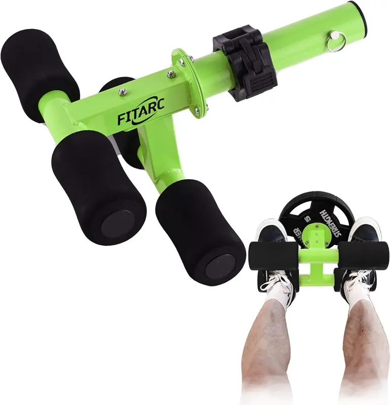 Tib Bar Tibialis Trainer - Tibia Dorsi Calf Raise Machine for Knees-Over-Toes, Strengthens Calves, Shins & Ankles, Fits 1" or 2" Olympic Plates