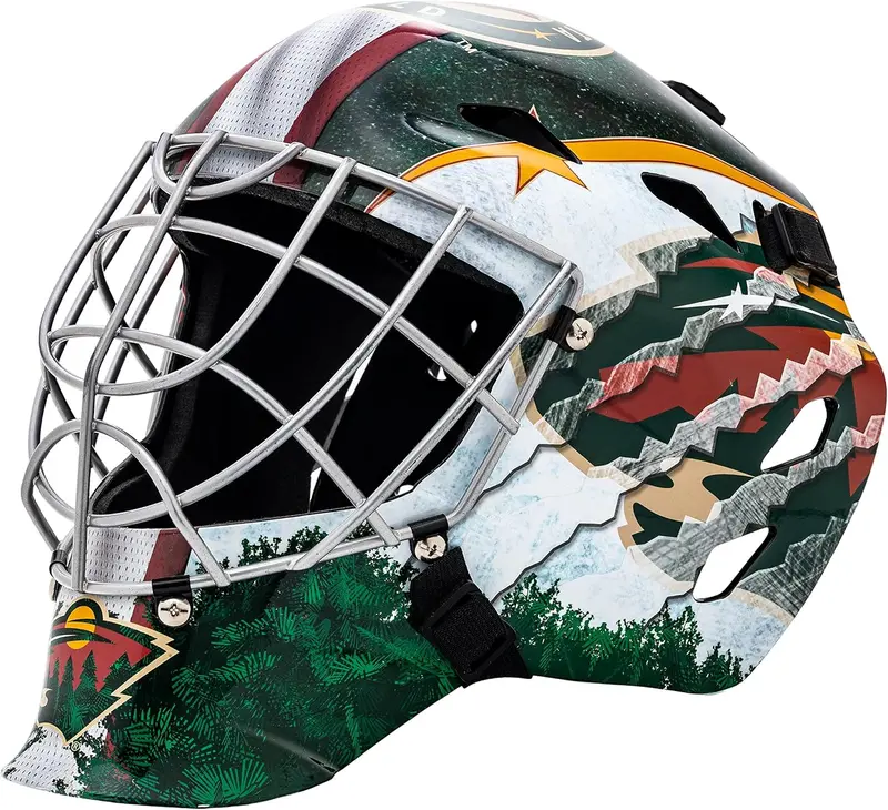 Licensed NHL Youth Goalie Street Hockey Mask - Team-Branded Kids Goalie Face Mask