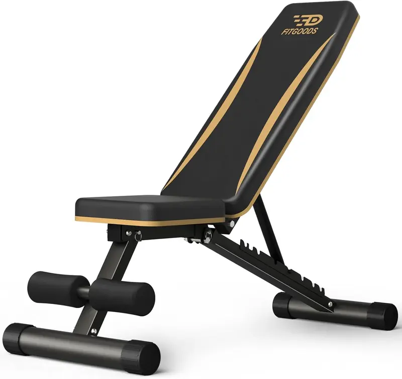 Adjustable Heavy-Duty Foldable Weight Bench for Home m, 660 lb Capacity, Multi-Position Incline & Decline, Compact Storage