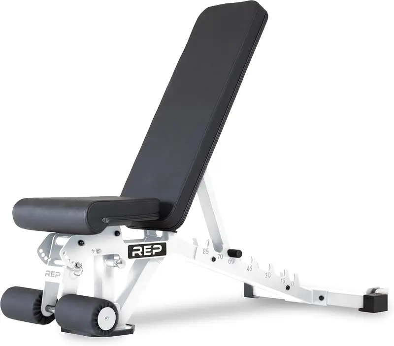 FID Foldable Weight Bench AB-3000 2.0 — Adjustable Incline/Decline Home Strength Platform, Compact Portable Heavy-Duty Sit-Up & Dumbbell Support
