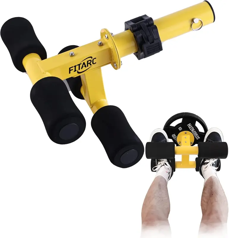 Tib Bar Tibialis Trainer — Tibia Dorsi Calf Raise Machine, Knees Over Toes Strengthener for Calves, Shins & Ankles; Fits 1" or 2" Olympic Weight Plates