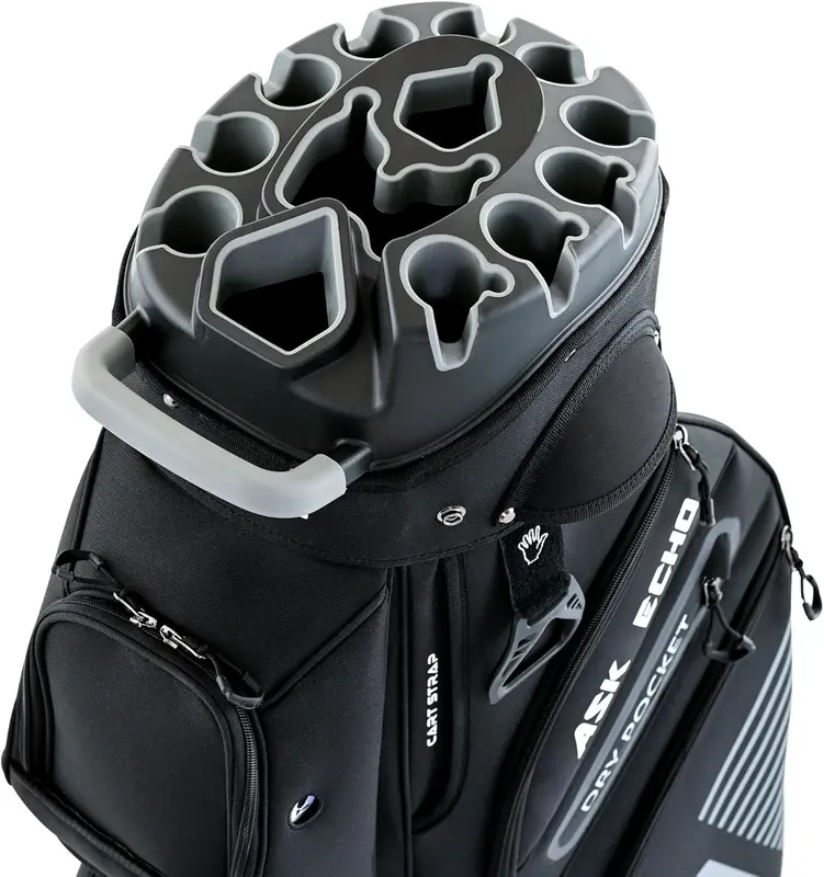 T-Lock 3.0 Quiet Golf Cart Bag with 14-Way Full-Length Divider