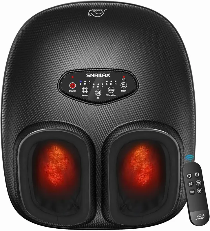 2026 Shiatsu Foot Massager with Heat — Deep Kneading, 360° Compression & Vibration, FSA/HSA Eligible Electric Foot Therapy for Plantar Fasciitis & Neuropathy, Gift for Men & Women