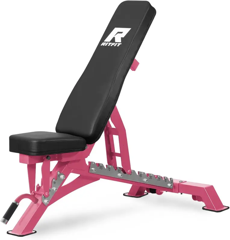 Adjustable Weight Bench – Incline/Decline/Flat, 1300 lb Capacity | Full-Body Home Strength Trainer, 10 Backrest Positions, 3 Seat Angles, Heavy-Duty Steel Frame