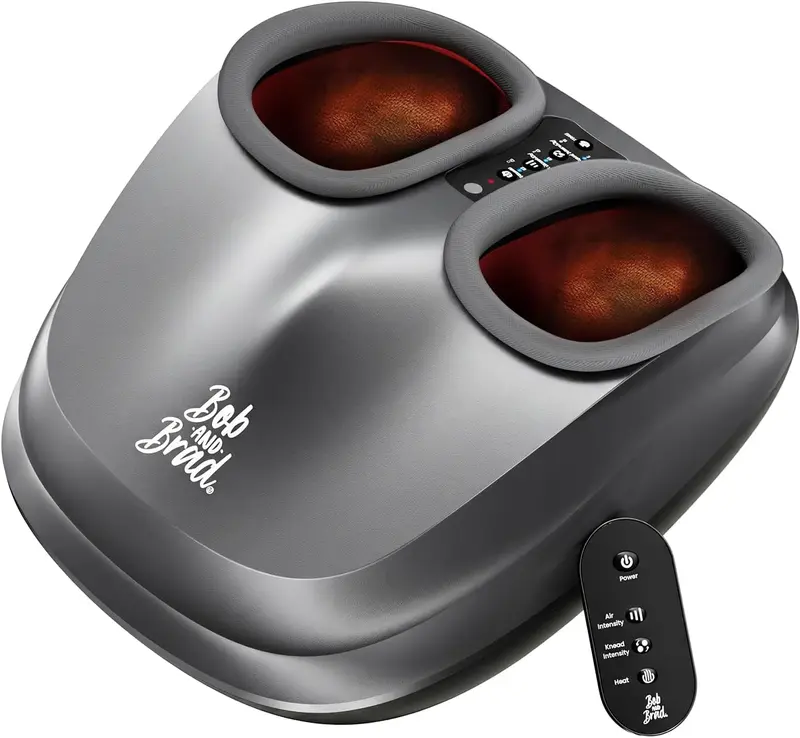 Lite Electric Shiatsu Foot Massager - FSA/HSA Eligible, Heated Deep-Kneading Therapy for Plantar Fasciitis & Neuropathy Relief, Gift for Men & Women
