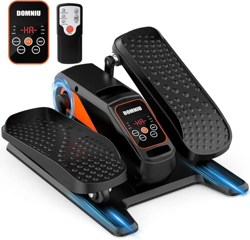 Under-Desk Electric Elliptical Trainer — Portable Seated Pedal Exerciser for Adults & Seniors, 15-Speed Manual + Auto (P1-P5), Quiet, LCD & Remote