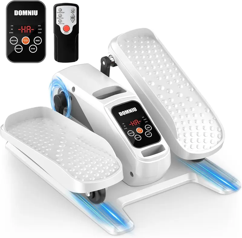 Under-Desk Electric Seated Elliptical Machine for Seniors & Adults - 15-Speed Quiet Portable Pedal Exerciser for Home and Office
