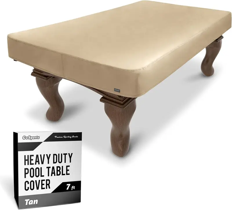 7 ft Premium Leatherette Pool Table Cover - Waterproof, Tearproof Heavy-Duty Indoor & Outdoor Billiard Table Protector