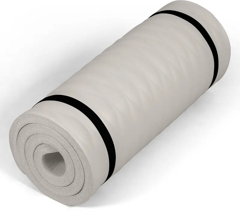 1-Inch Thick High-Density Yoga & Exercise Mat — Non-Slip NBR Foam with Carry Strap, 24 x 72, Ideal for Yoga, Pilates & Home Workouts