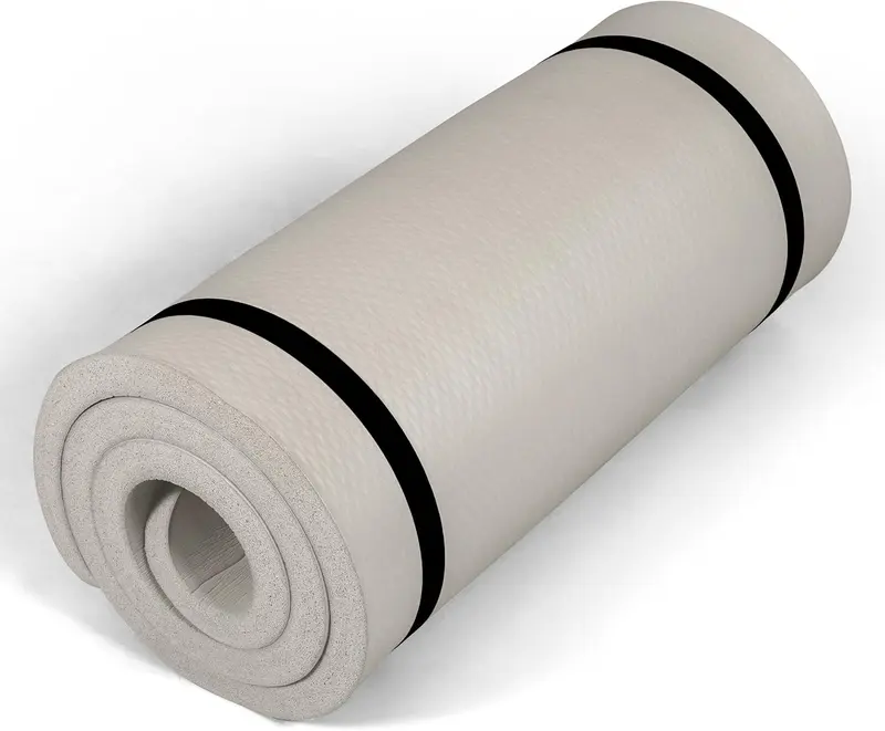 1-Inch Extra-Thick Yoga & Pilates Mat - High-Density Non-Slip NBR Foam, 24 x 72, Carrying Strap, Ideal for Home and Studio Workouts (Multiple Options)