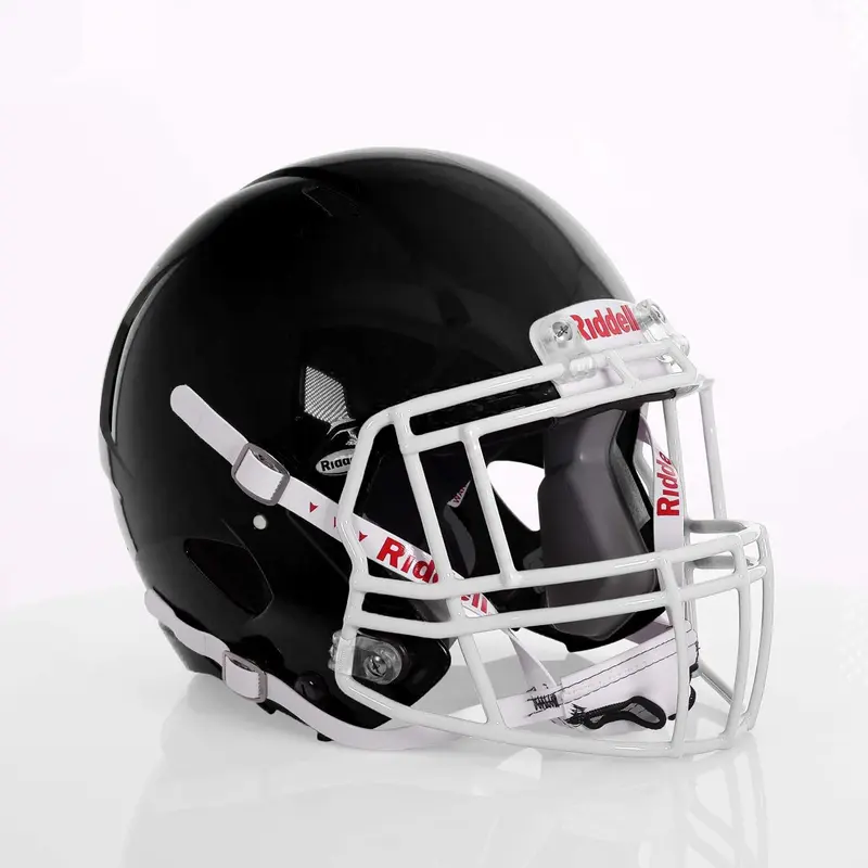Speed Victor-I 2025 Youth Football Helmet, featuring White S2EG-II-HS4-1P Facemask & US Helmet Flag Decal — Green Grion