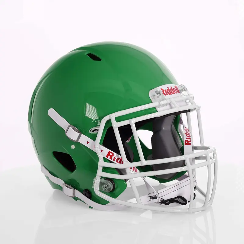 Speed Victor-I 2025 Youth Helmet with White S2EG-II-HS4-1P Facemask and US Flag Decal - Green Grion