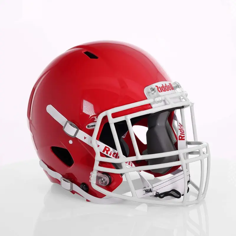 Speed Victor-I 2025 Youth Football Helmet - Green Grion with S2EG-II-HS4-1P Facemask and US Flag Decal