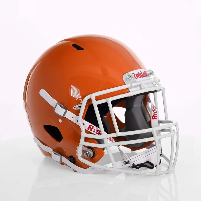 Victor-I Speed 2025 Youth Football Helmet with White S2EG-II-HS4-1P Facemask & US Helmet Flag Decal - Green Grion