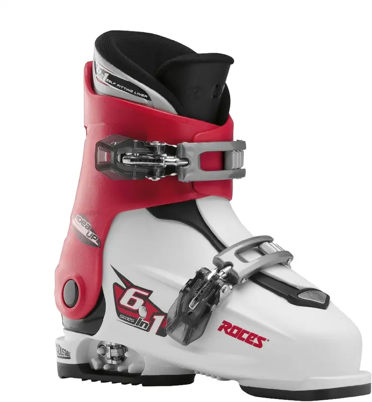IDEA UP Adjustable Kids Ski Boots, Youth & Toddler Expandable 22.5-25.5, 3 Micro-Adjust Buckles + Power Strap, Boys & Girls Downhill