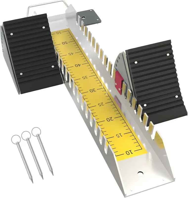 6-Angle Adjustable 25in Aluminum Starting Blocks — Multipurpose Sprinter Pedals for Plastic & Cinder Tracks