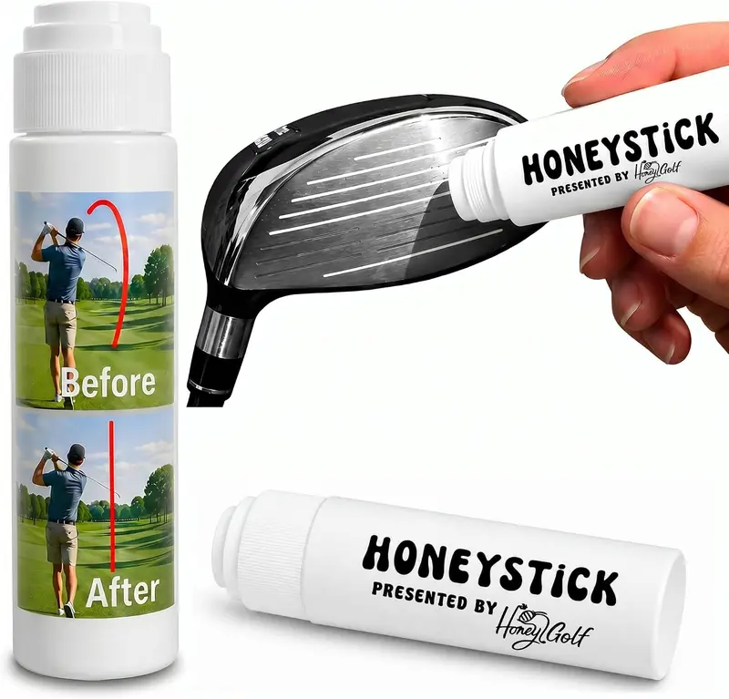 HoneyStick Anti-Slice Golf Gel — Spin Reducer for Drivers, Woods, Hybrids & Irons — Pocket-Friendly Golf Accessory for Men