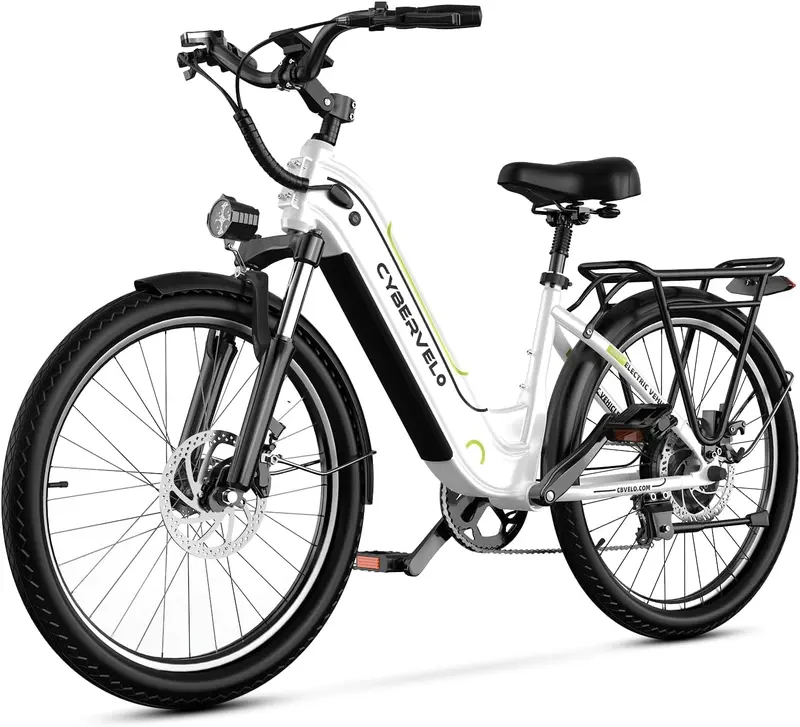 26-inch Adult All-Terrain Electric Bike — 750W (1000W peak), Removable Battery, Up to 80–85+ Mile Range, 7-Speed, Commuter/Beach/Snow Ready