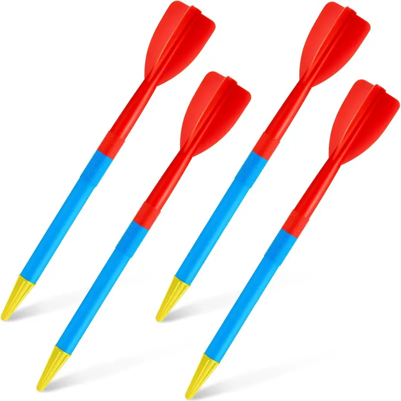 300g Training Javelins (4-Pack) – Soft Plastic Youth & Adult Track and Field Throwing Set, 68cm Collapsible for Indoor/Outdoor Practice