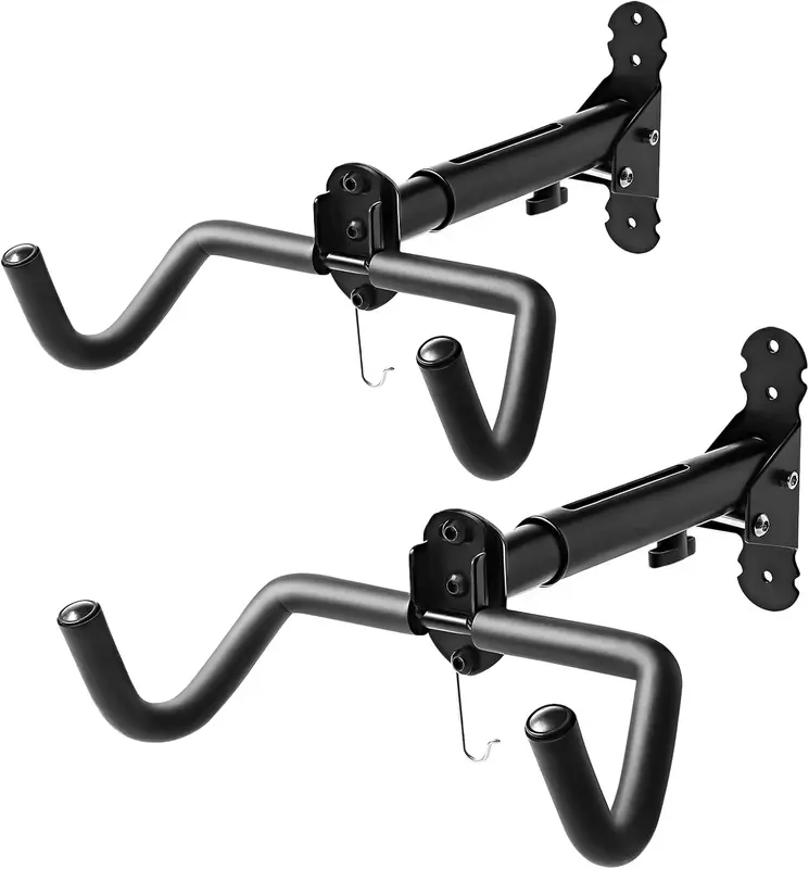 Horizontal Bike Wall Mount Hanger – Indoor Wall-Mounted Bicycle Storage Rack for Road, Mountain & Hybrid Bikes