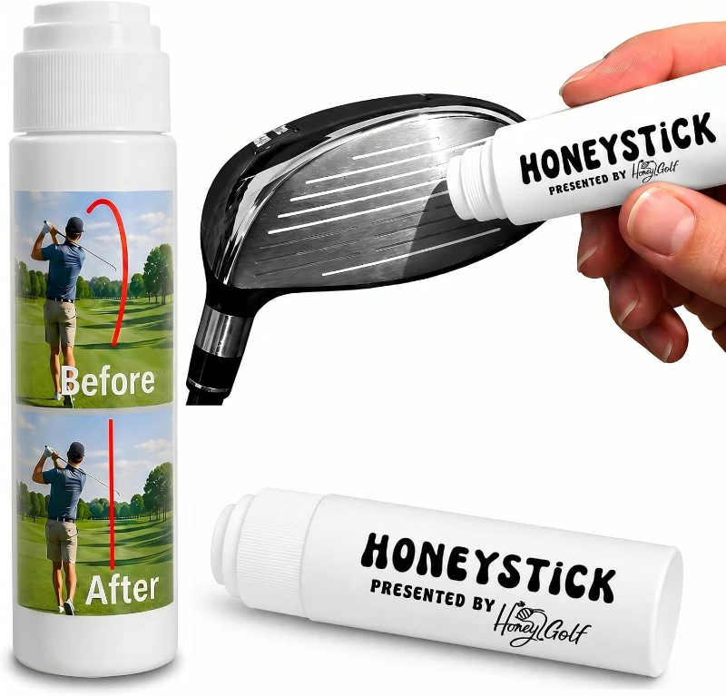 HoneyStick Anti-Slice Gel for Golf Clubs — Spin-Reducing Face Gel for Drivers, Woods, Hybrids & Irons | Essential Golf Accessory for Men