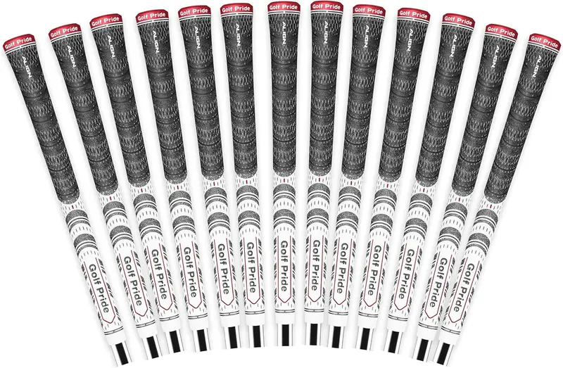 MCC ALIGN All-Weather Hybrid Golf Grip Set - Raised Ridge ALIGN Technolo, Brushed Cotton Cord & Pebbled Texture - Standard & Midsize for Men & Women