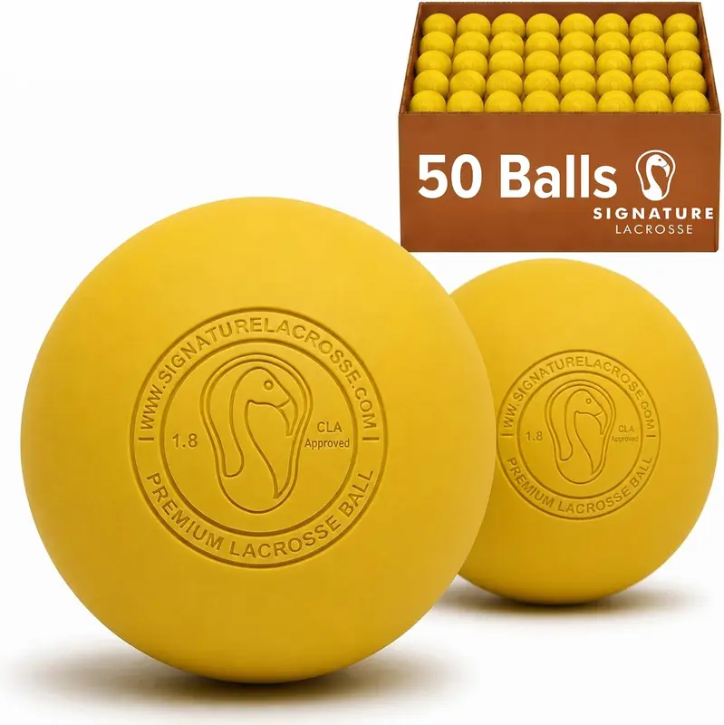 Ball Set — Packs of 2, 4, 8, 12, 50 & 100 | Odor-Free Massage & Myofascial Release Balls with Tough-Grip Rubber for Back Rolling & Knot Relief